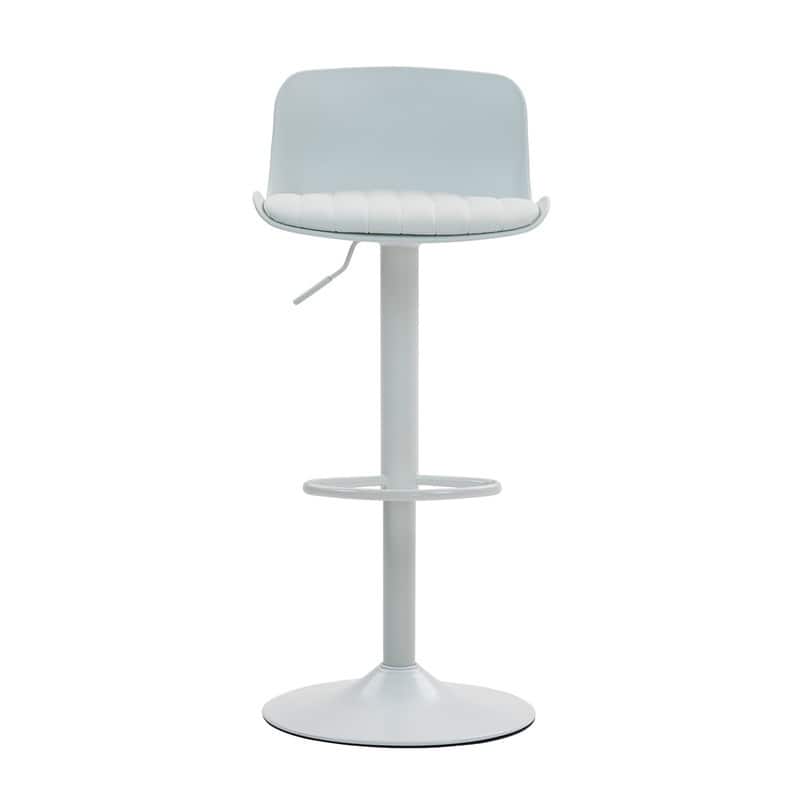 Adjustable Swivel Bar Stools Set of 2 - Modern Counter Height Kitchen Island Chairs with Back Support