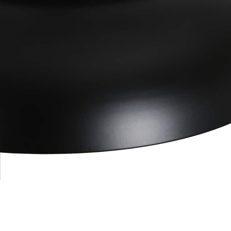 Modern 1-Light Black Gold LED Entrance Flush Mount Light Metal Indoor Ceiling Fans Light for Living Room - 11.8 " L × 3.5 " H
