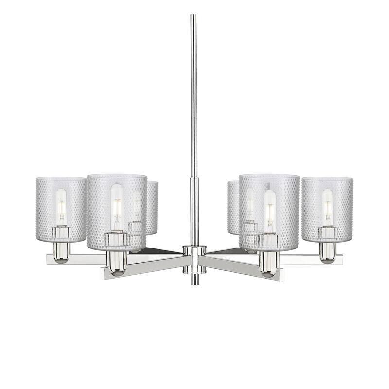 Innovations Lighting 716-6CR-11-35 Cobbleskill Chandelier Cobbleskill - Polished Nickel / Clear