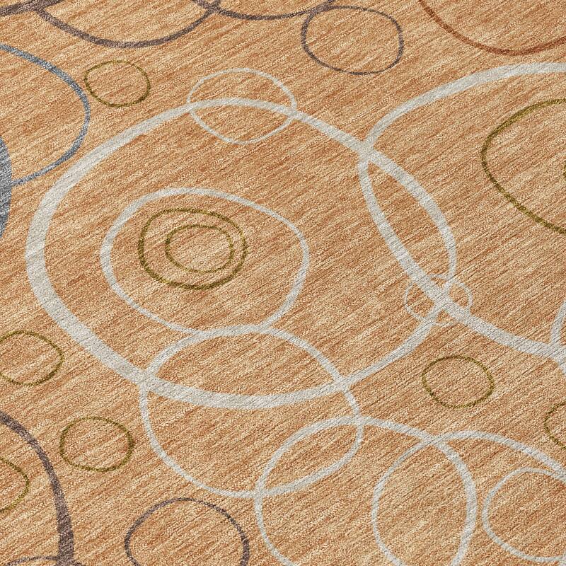 Machine Washable Indoor/ Outdoor Contemporary Nexus Chantille Rug