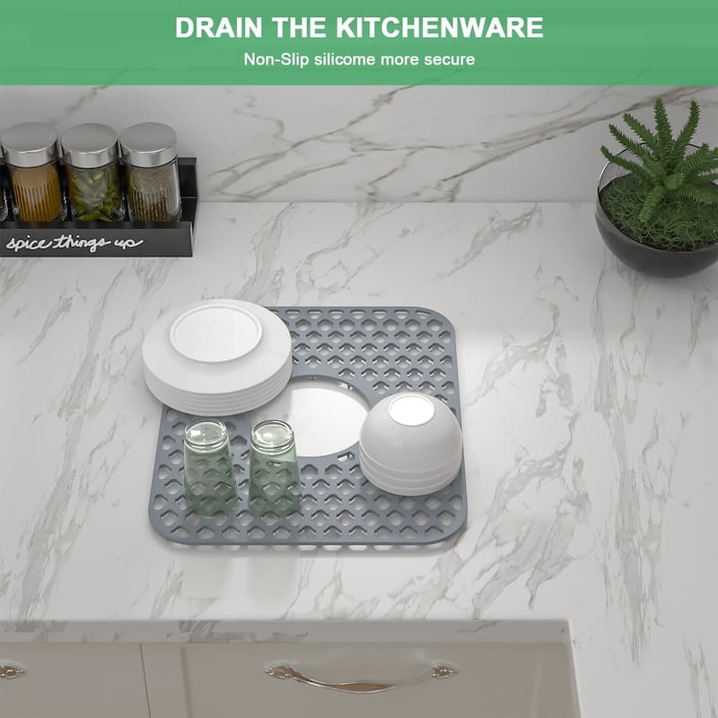 Silicone Sink Mat Sink Protectors for Kitchen Sink