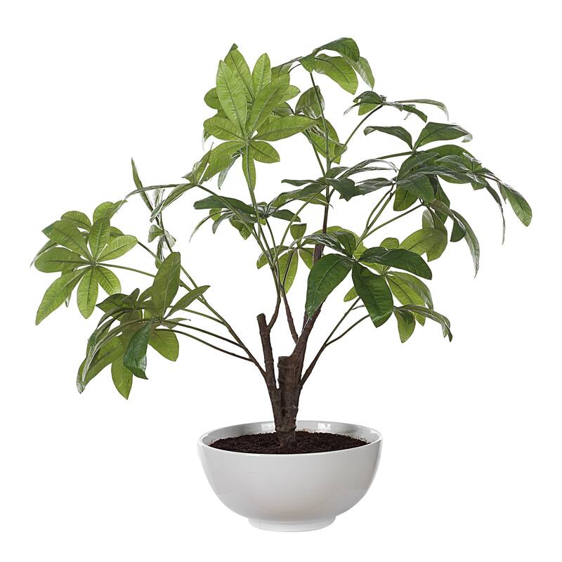 Money Tree Artificial Potted Plant - 34.5" - Green
