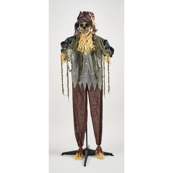 slide 2 of 2, 60" Animated Standing Scarecrow