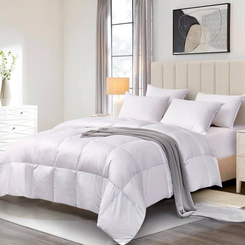 330 Thread Count All Season White Down Fiber Comforter