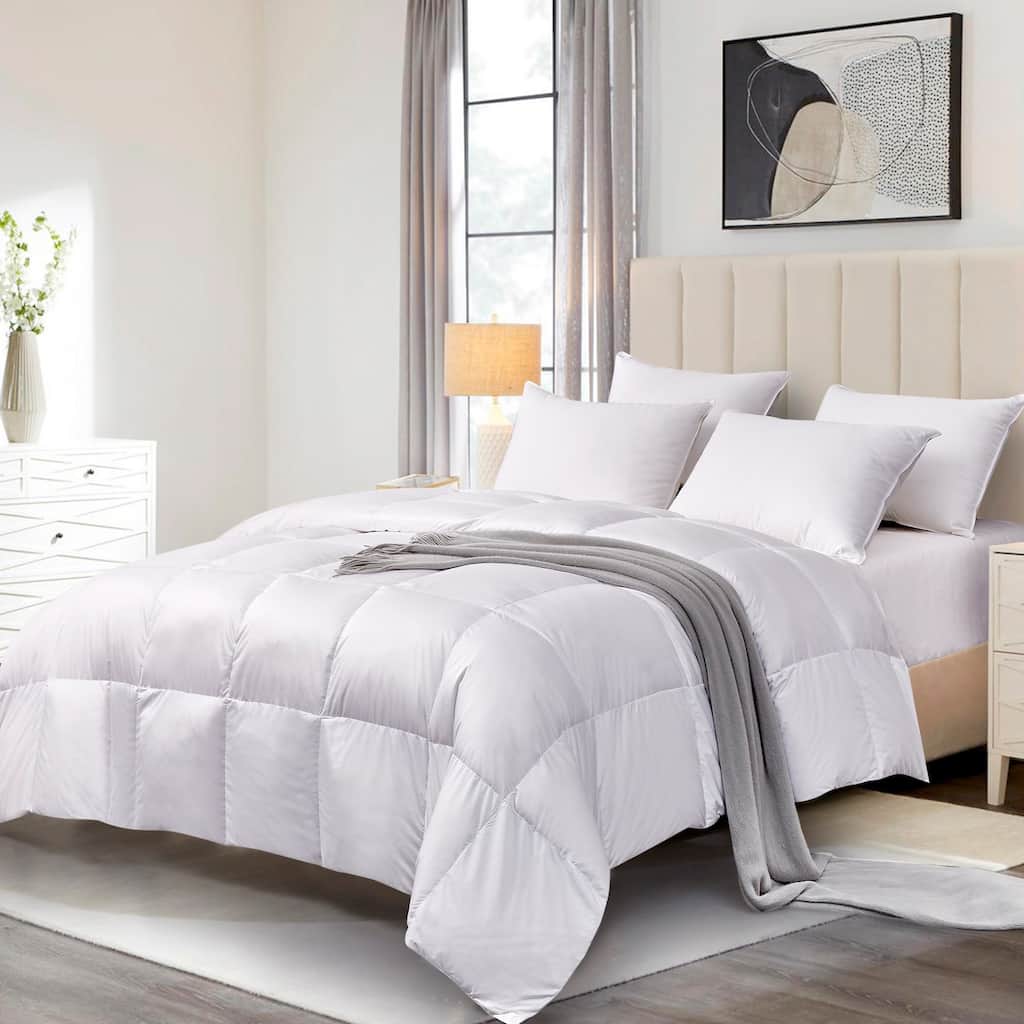 330 Thread Count All Season White Down Fiber Comforter
