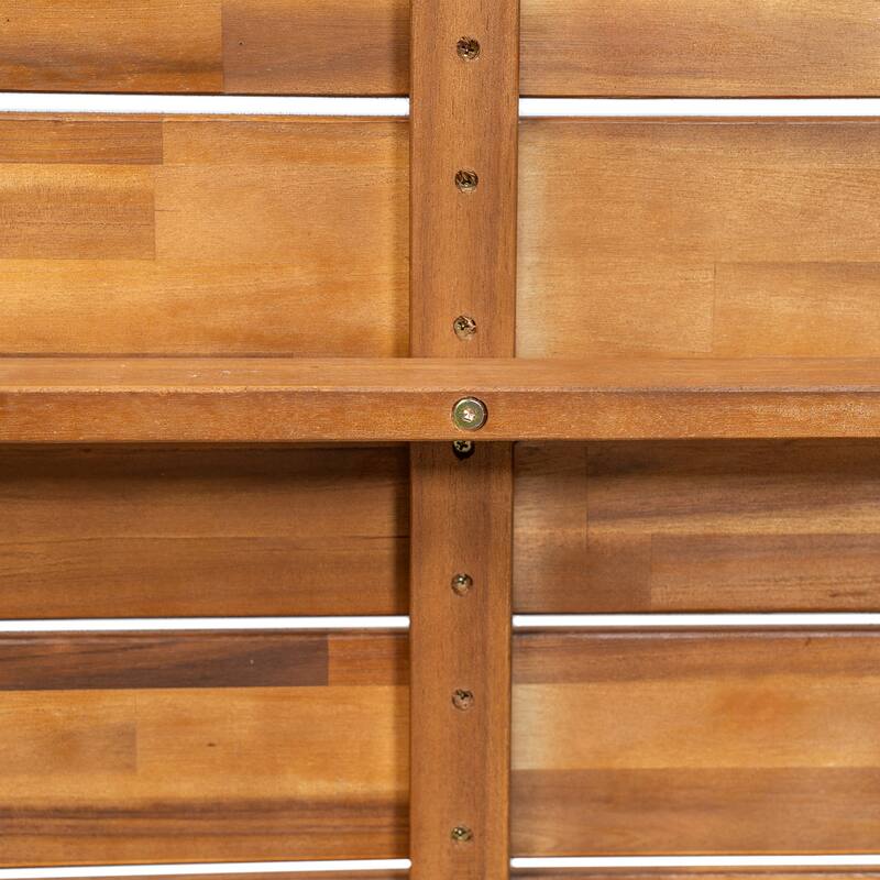 Christopher Knight Home - Kestrel Outdoor Acacia Wood 6 Piece Dining Set with Rattan Legs and Water Resistant Cushions