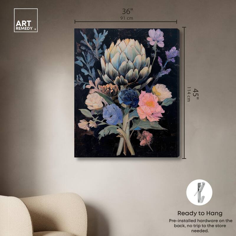 Moody Artichoke I Canvas by Art Remedy, Gallery Wrapped