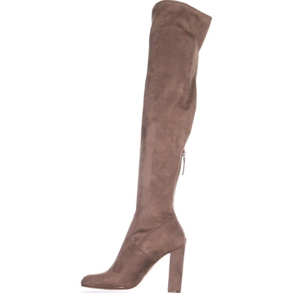 steve madden taupe over the knee boots