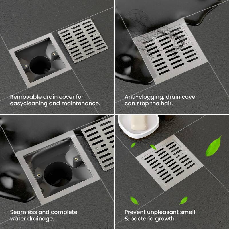 4-inch Tile-In Shower Drain