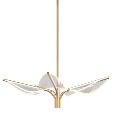 Alora Lighting PD321105 Flora 31" Wide 3 Light LED Chandelier