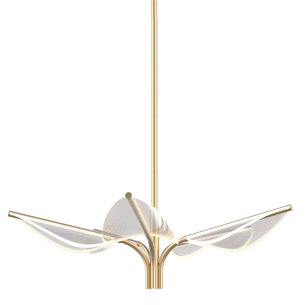 Alora Lighting PD321105 Flora 31" Wide 3 Light LED Chandelier