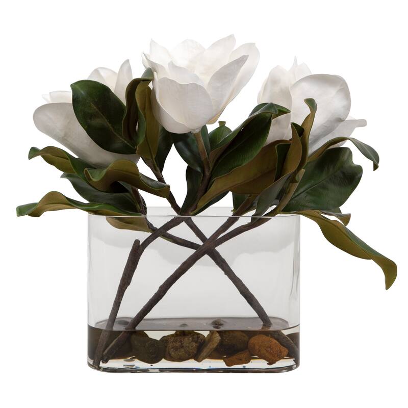 Uttermost Middleton Magnolia Flower Centerpiece - 15.75" H