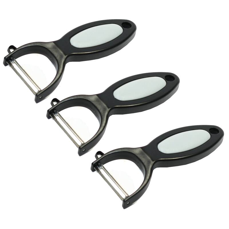 Chef Craft Classic Stainless Steel Blade Transverse Potato / Vegetable Peeler - 3 Pack