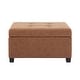 preview thumbnail 12 of 51, Carlsbad Tufted Square Storage Ottoman by Christopher Knight Home