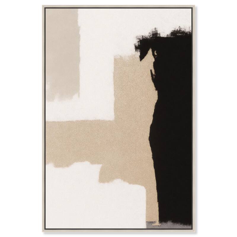 Earth and Ink III Canvas by Art Remedy - Silver - 20" x 30"