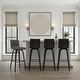 preview thumbnail 43 of 120, Skara Swivel Bar Stool, Upholstered Bar Height Chair with Bentwood Frame