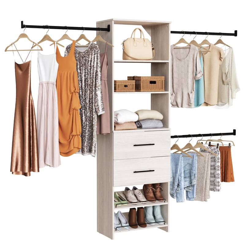 ClosetMaid SuiteSymphony Modern 25-inch Tower 2-Drawer Closet System
