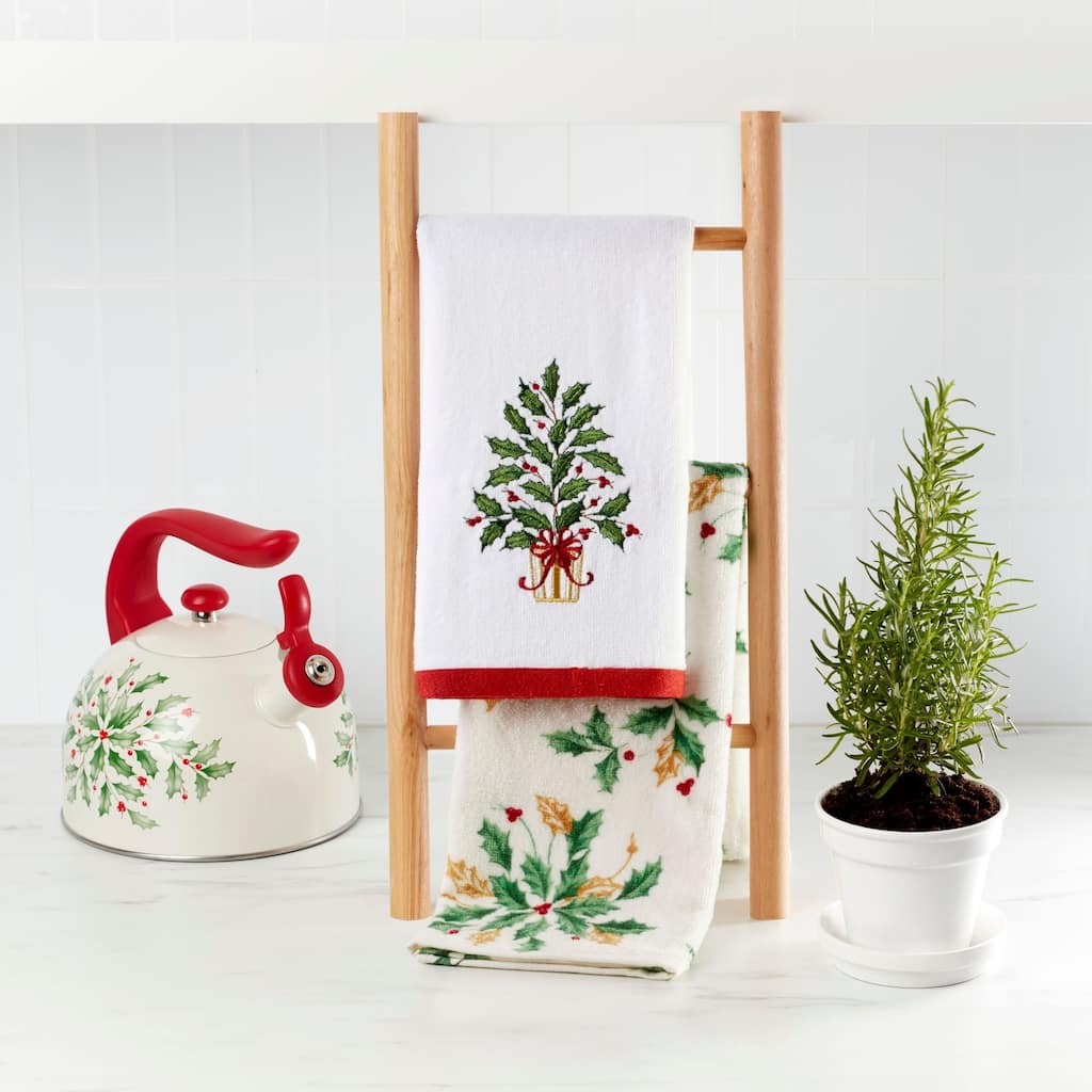 Lenox Holiday Tree Kitchen Towels, Set of 2