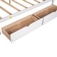 preview thumbnail 9 of 16, Full Size Canopy Platform Bed with Two Drawers - Modern Design, Storage Drawers, Suitable for Curtains