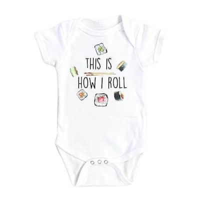 Sushi Roll - Baby Boy Girl Clothes Infant Bodysuit Funny Cute Newborn 1B