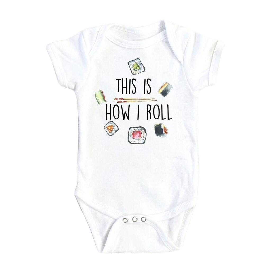 Sushi Roll - Baby Boy Girl Clothes Infant Bodysuit Funny Cute Newborn 1B
