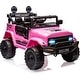 preview thumbnail 8 of 38, 12V Ride-On Truck Car for Kids, 4-Wheel Suspension Pink