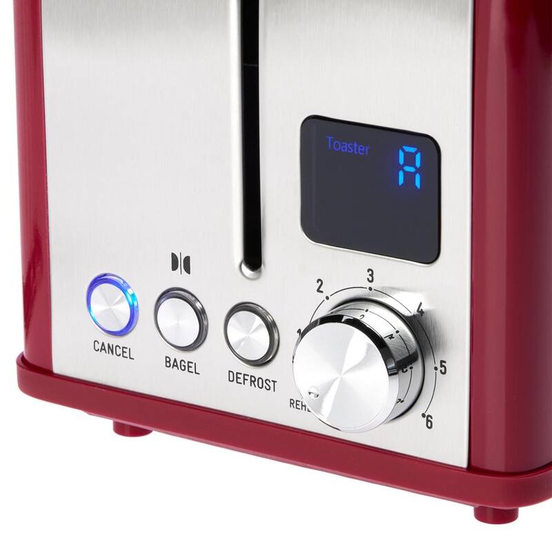 Curtis Stone Digital 2-Slice Toaster with Sandwich Cage Refurbished