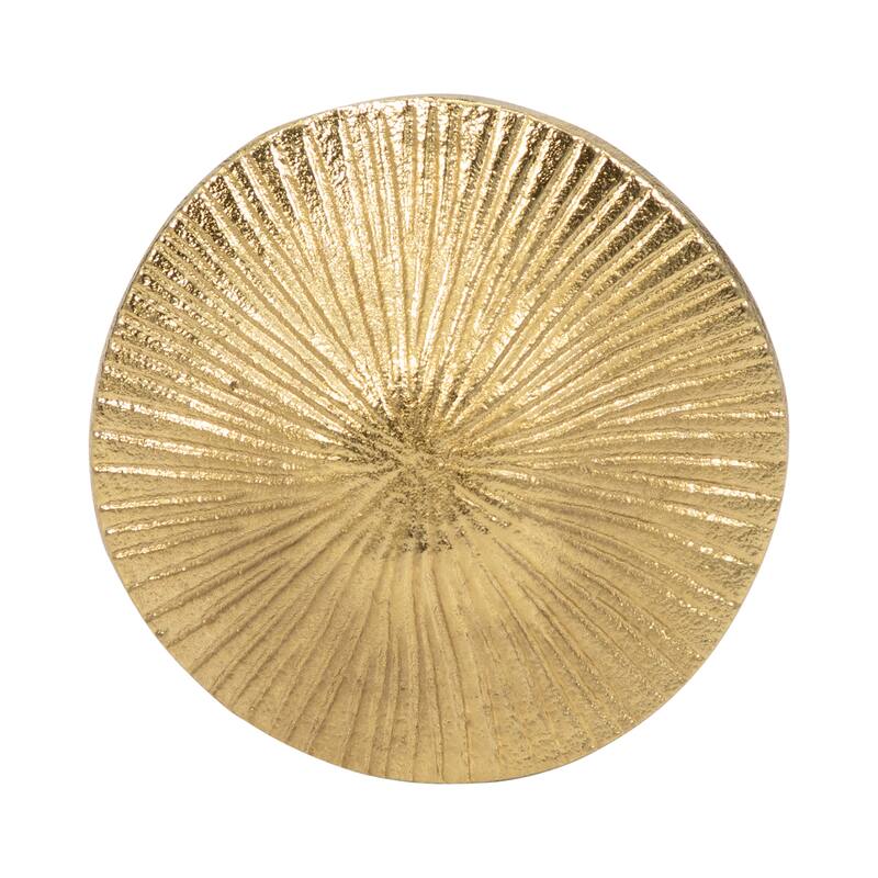 Sagebrook Home Metal, Mushroom Decor Black/Gold, Cylinder, Two-Tone
