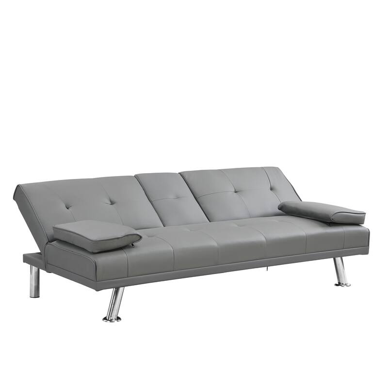 Wooden frame lounge chair with armrests stainless steel legs