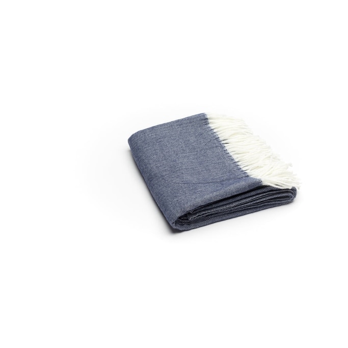 Navy hotsell herringbone blanket