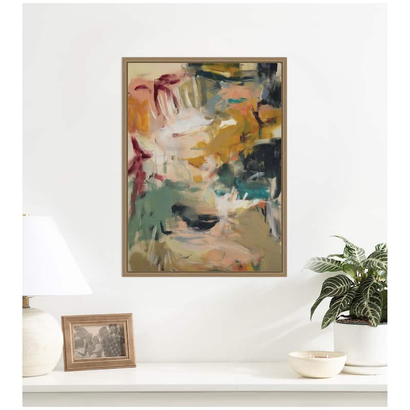 Kate and Laurel Painted Storm No. 2 by Amy Lighthall Framed Canvas Wall Art Print