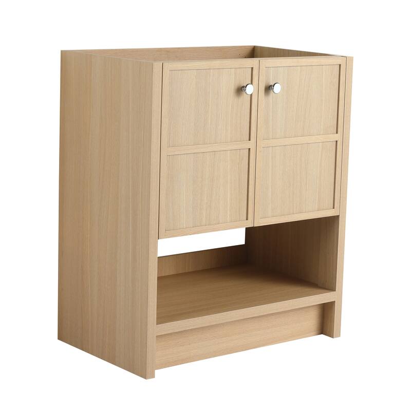 GDFStudio - Roserise Modern Freestanding Bathroom Vanity Cabinet with 2-Soft Closing Doors, Sink NOT INCLUDED - 30"