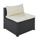 preview thumbnail 23 of 27, 9-piece Outdoor Patio Large Wicker Sofa Set, Rattan Sofa Set