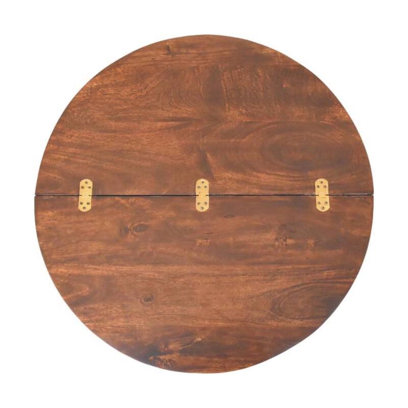 Artisan Furniture Solid Wood Stirrup Curve Bench, Brown