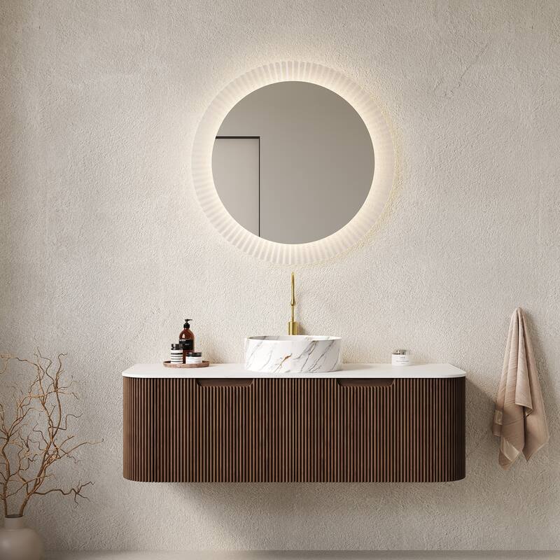 Wall Mounted Bathroom Vanity with Sink