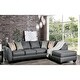 preview thumbnail 1 of 6, Coos Transitional Grey Chenille L-Shaped Upholstered Sectional by Furniture of America