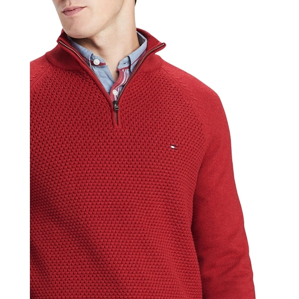 tommy hilfiger waffle knit sweater