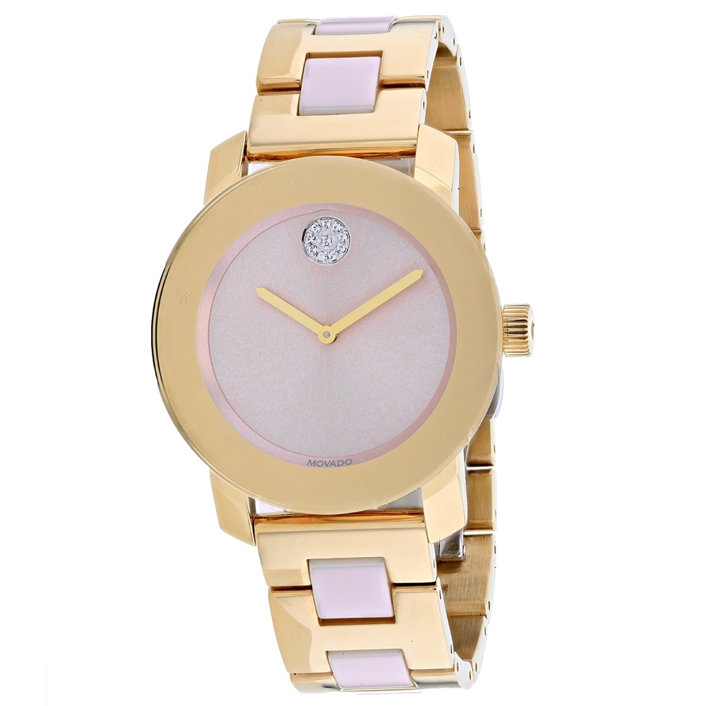 Shop Movado Women S Bold Pink Dial Watch 3600640 Free Shipping