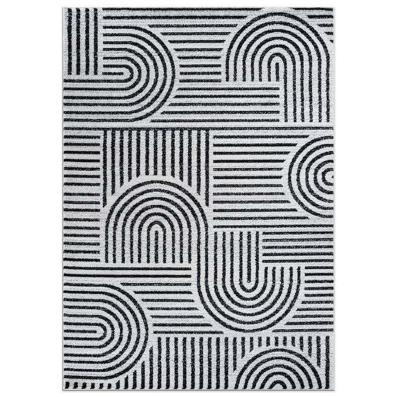 Bohemian Stripe Arch Design Area Rug