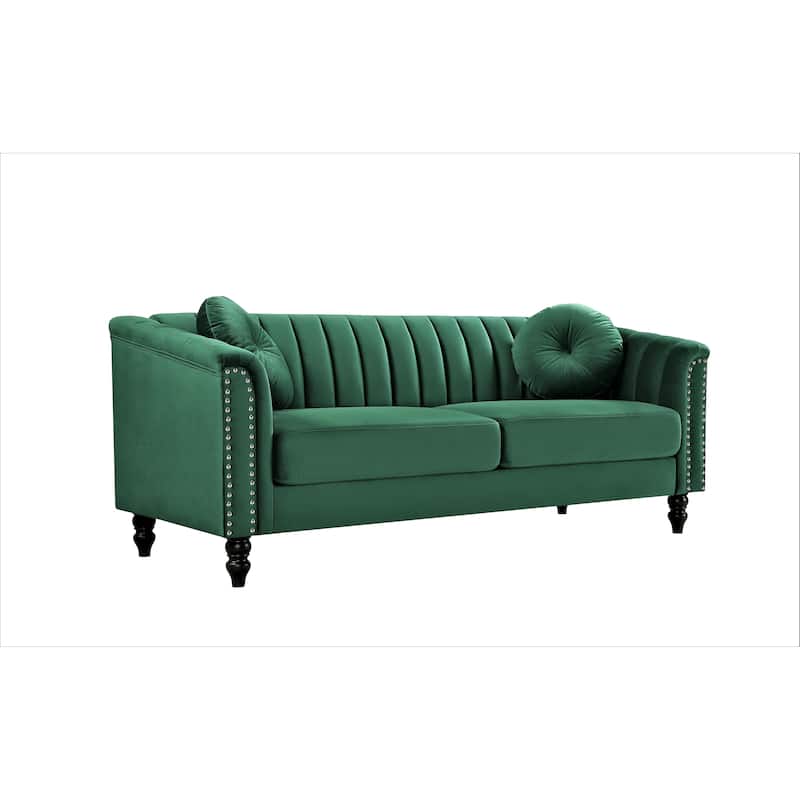 Hills Tufted Back Nailhead 75.2" Sofa