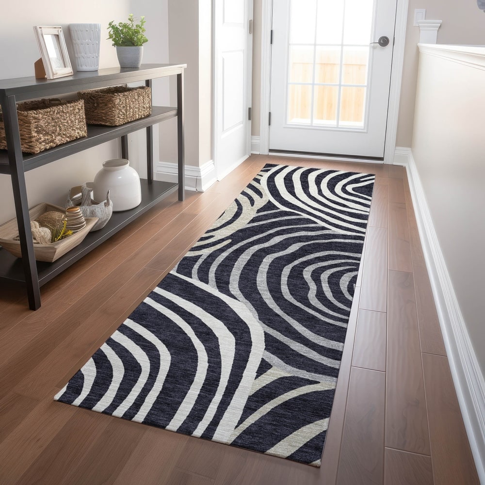 Premium Washable Super Soft Modern Mesmerize Mayfield Rug