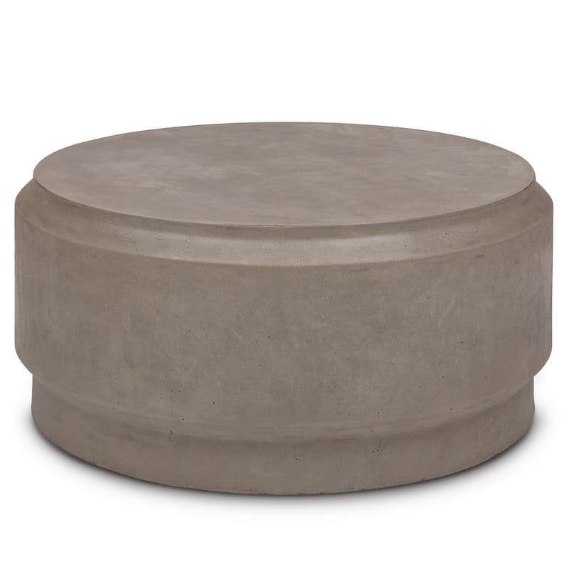 Urbia Barrel 39" Concrete Coffee Table