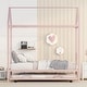 preview thumbnail 10 of 24, Metal Twin Size Kids House Bed with Trundle