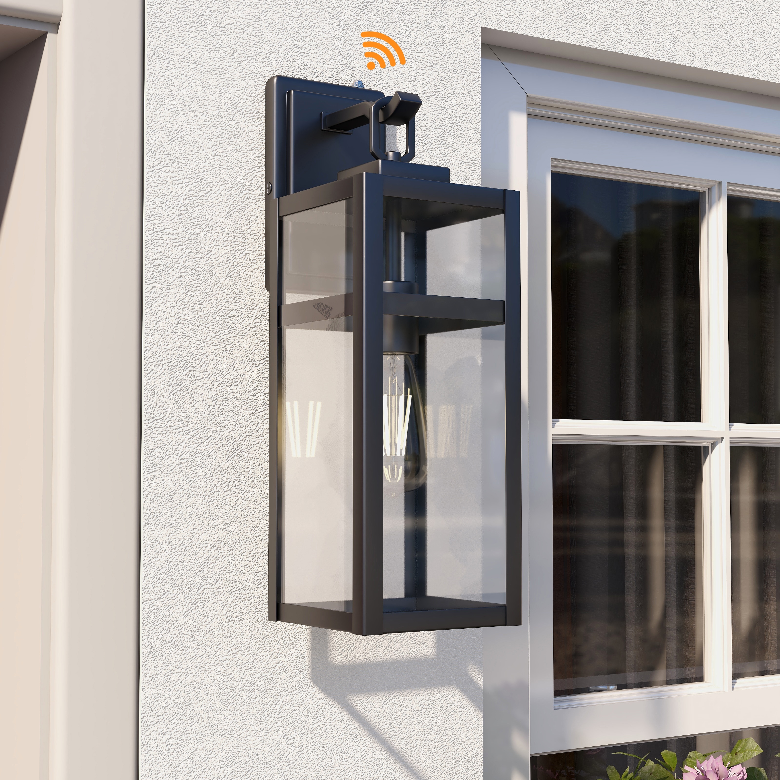 2 Pack Dusk to Down Outdoor Wall Light - 5.9"x7.76"x18.39"