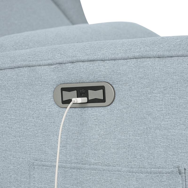 Madison Park Candace Power Recliner 3-in-1 with Swivel, Glider, USB Ports