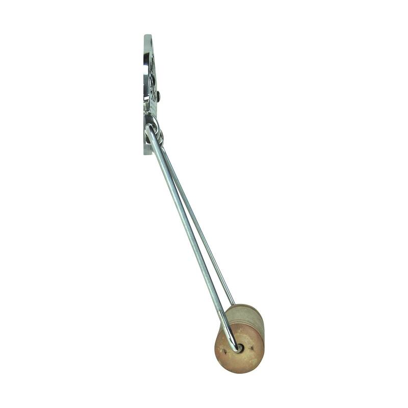 Toilet Paper Holder Wall Mount 7.7" L Chrome Plated Solid Brass with Wooden Roll Renovators Supply