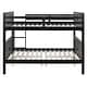 preview thumbnail 23 of 42, Full over Full Solid Wood Loft-Style Bunk Bed with Ladder, Convertible into Two Beds, Solid Wood Frame for Kids' Bedrooms