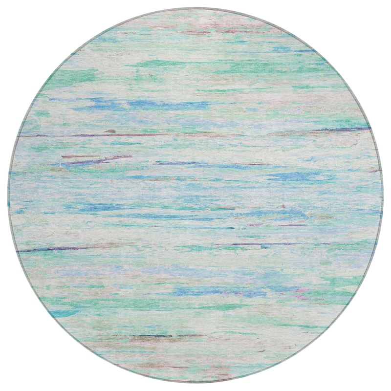 HomeRoots Abstract Transitional Rectangle Outdoor Rug