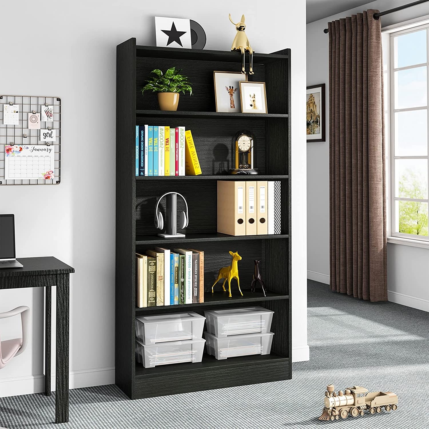 Industrial library deals bookcase