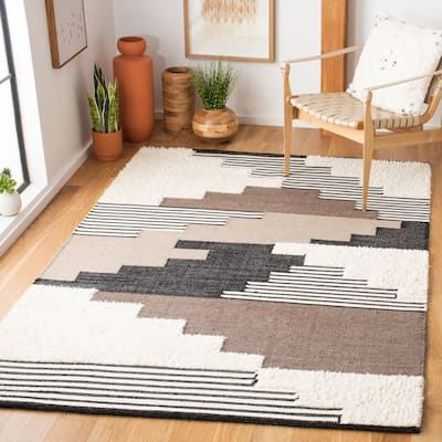 SAFAVIEH Handmade Kenya Atlandida Modern Tribal Wool Rug